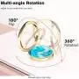 Cell Phone Ring Finger Holder Stand, Marble Phone Ring Holder Metal Phone Finger Kickstand for Magnetic Car Mount Compatible with Smartphone (Gold) Cell Phone Ring Finger Holder Stand, Marble Phone Ring Holder Metal Phone Finger Kickstand for Magnetic Car Mount Compatible with Smartphone (Gold)