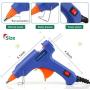 Hot Glue Gun,ccbetter upgraded version Mini Hot Melt Glue Gun with 30pcs Glue Sticks with glue gun removable Anti-hot cover for DIY Small Craft Projects and Home Quick Repairs Blue