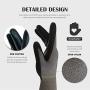CustomGrips U30 Cut Resistant Work Gloves Level 4 Resistance, Nitrile Coated