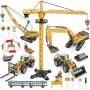 Geyiie Construction Truck Vehicles Toy Kids, Engineering Toys with Metal Shovel, Digger, Excavator Crane Forklift Snow Plow Steamroller Outdoor Indoor Sand Toys for Age 3 4 5 Boys Toddler Party Favor Geyiie Construction Truck Vehicles Toy Kids, Engineering Toys with Metal Shovel, Digger, Excavator Crane Forklift Snow Plow Steamroller Outdoor Indoor Sand Toys for Age 3 4 5 Boys Toddler Party Favor