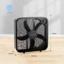 PELONIS PFB50A2ABB-V 3-Speed Box Fan for Full-Force Circulation with Air Conditioner, Black, 2020 New Model PELONIS PFB50A2ABB-V 3-Speed Box Fan for Full-Force Circulation with Air Conditioner, Black, 2020 New Model