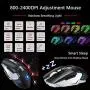 Gaming Keyboard and Mouse,3 in 1 Orange LED Backlit Rechargeable Wireless Keyboard Mouse with 3800mAh Battery Metal Panel,10 Color RGB Gaming Mouse Pad (32.5x12x0.15inch),7 Color Mute Gaming Mouse
