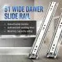 AOLISHENG Heavy Duty Drawer Slides 40 inch Full Extension Ball Bearing Drawer Slides, Heavy Duty Drawer Slides 100 lb Load Capacity 1 Pair AOLISHENG Heavy Duty Drawer Slides 40 inch Full Extension Ball Bearing Drawer Slides, Heavy Duty Drawer Slides 100 lb Load Capacity 1 Pair