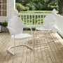 Crosley Furniture Griffith Metal Outdoor Chair - White Crosley Furniture Griffith Metal Outdoor Chair - White