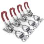 YUEPIN Toggle Clamp, 304 Stainless Steel Pull Latch Adjustable Holding Capacity 220Lbs (4001-4pcs)