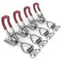 YUEPIN Toggle Clamp, 304 Stainless Steel Pull Latch Adjustable Holding Capacity 220Lbs (4001-4pcs) YUEPIN Toggle Clamp, 304 Stainless Steel Pull Latch Adjustable Holding Capacity 220Lbs (4001-4pcs)
