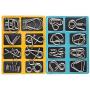 Ahyuan 16 Pieces IQ Test Mind Game Toys IQ Toys Brain Teaser Metal Wire Puzzles Magic Trick Toy Metal IQ Puzzle for Kids and Adults (Silver)
