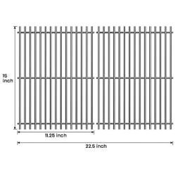 Stanbroil Stainless Steel Grill Cooking Grates for Weber Spirit 500, Genesis Silver A and Spirit 200 Series (with Side Control Panels) Gas Grill, Replacement parts for Weber 7521 7522 7523 65904 65905