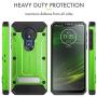 Motorola Moto G7 Power Case, Evocel [Explorer Series Pro] Premium Full Body Case with Glass Screen Protector, Belt Clip Holster, Metal Kickstand for Motorola Moto G7 Power (XT1955), Green