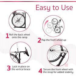 Bike Nook Bicycle Stand, Portable and Stationary Space-Saving Rack with Adjustable Height, for Indoor Bike Storage