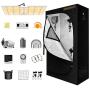 Spider Farmer Grow Tent Kit Complete, SF-2000 LED Grow Light Compatible with Samsung LM301B Diodes & MeanWell Driver, 2x4 Grow Tent 4 Inch Inline Fan Filter Combo Set Indoor Growing System Room Kit