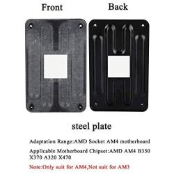 Aimeixin AM4 Bracket,Desktop Computer AMD AM4 Motherboard CPU Heatsink Bracket, Steel Back Plate Bracket for AM4s HeatSink Cooling Fan Mounting (Black)