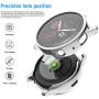 Compatible for Samsung Galaxy Active 2 Watch Band 40mm with [2 Pack] Case, Mesh Loop Replacement Bracelet Strap + Soft TPU Bumper Screen Protector Cover for Samsung Active 2
