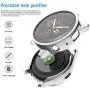 Compatible for Samsung Galaxy Active 2 Watch Band 40mm with [2 Pack] Case, Mesh Loop Replacement Bracelet Strap + Soft TPU Bumper Screen Protector Cover for Samsung Active 2