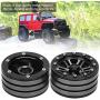 Demeras RC Crawler Wheel Hub Stripe Metal Wheel Hub 1.9 Inch Compatible with SCX10 1/10 RC Rock Crawler Parts