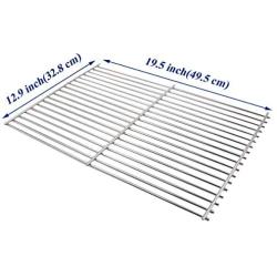 Utheer 7528 304 Stainless Steel Cooking Grid Grate (19.5 x 12.9 inch) for Weber Genesis E and S Series 300 E310 E320 S310 S320 Gas Grills, Weber Genesis Grill Replacement Parts