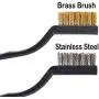Topspeeder 12 Pieces Wire Brush (Stainless Steel + Brass) Scratch Brush, Curved Handle Masonry Brush Wire Bristle for Cleaning Welding Slag and Rust Topspeeder 12 Pieces Wire Brush (Stainless Steel + Brass) Scratch Brush, Curved Handle Masonry Brush Wire Bristle for Cleaning Welding Slag and Rust