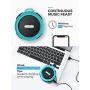 Bluetooth Shower Speaker, VicTsing C6 Waterproof Bluetooth Speaker with 6H Playtime, Loud HD Sound, Portable Outdoor Speaker with Suction Cup & Sturdy Hook for Pool Beach Home Party Travel, Blue