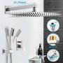 Cobbe Shower System,Shower Faucets Sets Complete,12 inches Rainfall Shower Head with Handheld, Shower Faucet Set for Bathroom Rough-in Valve Body and Trim Included