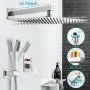 Cobbe Shower System,Shower Faucets Sets Complete,12 inches Rainfall Shower Head with Handheld, Shower Faucet Set for Bathroom Rough-in Valve Body and Trim Included Cobbe Shower System,Shower Faucets Sets Complete,12 inches Rainfall Shower Head with Handheld, Shower Faucet Set for Bathroom Rough-in Valve Body and Trim Included
