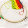 Similane 12 Pieces 6 Inch Embroidery Hoops Bamboo Circle Cross Stitch Hoop Ring for Embroidery and Cross Stitch