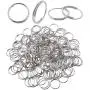 200 Pieces Metal Split Rings, 16mm Nickel Plated Double Loop Jump Rings Small Key Chain Rings Crystal Chandeliers Connectors for DIY Jewelry Making and Craft Ideas 200 Pieces Metal Split Rings, 16mm Nickel Plated Double Loop Jump Rings Small Key Chain Rings Crystal Chandeliers Connectors for DIY Jewelry Making and Craft Ideas