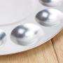 COMIART Metal 10 Well Round Artist Watercolours Paint Mixing Palette Tray,Pack of 2
