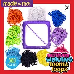 Made By Me Ultimate Weaving Loom by Horizon Group Usa, Includes Over 380 Craft Loops & 1 Weaving Loom (Amazon Exclusive), Multicolor