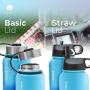 ALBOR Insulated Water Bottles with Straws Insulated Water Bottles 32 Oz