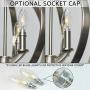 Kira Home Orbits 18'' 4-Light Modern Sphere/Orb Chandelier, Brushed Nickel Finish