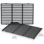 Weber 7524 Porcelain-Enameled Cast-Iron Cooking Grates (19.5 x 12.9 x 0.5), pack of 2