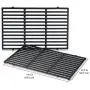 Weber 7524 Porcelain-Enameled Cast-Iron Cooking Grates (19.5 x 12.9 x 0.5), pack of 2 Weber 7524 Porcelain-Enameled Cast-Iron Cooking Grates (19.5 x 12.9 x 0.5), pack of 2