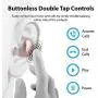 iLuv TB100 Rose Gold True Wireless Earbuds Cordless in-Ear Bluetooth 5.0 with Hands-Free Call MEMS Microphone, IPX6 Waterproof Protection, Long Playtime; Includes Compact Charging Case & 3 Ear Tips