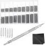 Anezus Watch Link Remover Kit with Spring Bar Tool Watch Band Tool and 360 Pcs Watch Strap Link Pins for Watch Repair and Watch Band Removal Anezus Watch Link Remover Kit with Spring Bar Tool Watch Band Tool and 360 Pcs Watch Strap Link Pins for Watch Repair and Watch Band Removal