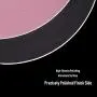 Round Mouse Pad LoiStu Round Aluminum Alloy Mouse Pad Winter and Summer Dual-Use Waterproof Antiski Matte Metal / High-Grade PU Leather Mouse Pad (Rose Gold)