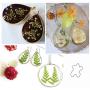 Open Bezel Pendants Charms Resin Molds for Jewelry Findings DIY Pressed Flower Frame Assorted Geometric Hollow Trays 30pcs