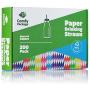 Paper Drinking Straws [200 Pack] 100% Biodegradable - Assorted Colors