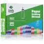Paper Drinking Straws [200 Pack] 100% Biodegradable - Assorted Colors