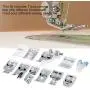 HelloCreate 11pcs/Set Sewing Machine Accessories, Household Sewing Machine Parts Quilting Zipper Walking Foot Presser Feet Kit HelloCreate 11pcs/Set Sewing Machine Accessories, Household Sewing Machine Parts Quilting Zipper Walking Foot Presser Feet Kit