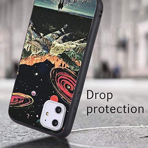 LuGeKe Mountain Phone Case for iPhone 6/iPhone 6s,Space Planets Patterned Case Cover,Hard PC Back with TPU Bumper Protective Cover for Girls Boys Women Men(Lovers)