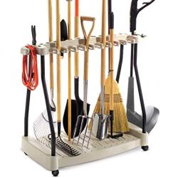 Tool Rack Metal Organizer Rolling Garden Tools Rack Corner Garage Rack Cart On Wheels & eBook by Easy2Find