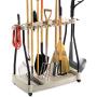 Tool Rack Metal Organizer Rolling Garden Tools Rack Corner Garage Rack Cart On Wheels & eBook by Easy2Find