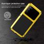 Galaxy S20 FE 5G Metal Case, Samsung S20 FE Bumper, Heavy Duty Military Shockproof Rugged Defender Silicone Armor Cover Protective Outdoor Men Shell for Samsung Galaxy S20 FE 5G 2020 - Yellow