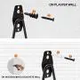 Garage Hooks, 12 Pack Wall Storage Hooks with 2 Extension Cord Storage Straps, Heavy Duty Tool Hangers for Utility Organizations, Wall Mount Holders for Garden Lawn Tools, Ladders, Bike (Black) Garage Hooks, 12 Pack Wall Storage Hooks with 2 Extension Cord Storage Straps, Heavy Duty Tool Hangers for Utility Organizations, Wall Mount Holders for Garden Lawn Tools, Ladders, Bike (Black)