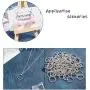 UNICRAFTALE 100pcs 304 Stainless Steel Close but Unsoldered Jump Rings Silver Tone Open Jump Rings Twisted Connector Rings for Necklace DIY Jewelry Making 12x1.5mm UNICRAFTALE 100pcs 304 Stainless Steel Close but Unsoldered Jump Rings Silver Tone Open Jump Rings Twisted Connector Rings for Necklace DIY Jewelry Making 12x1.5mm