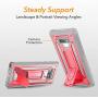 YOUMAKER Kickstand Case for Galaxy Note 9, Full Body with Built-in Screen Protector Heavy Duty Protection Shockproof Rugged Cover for Samsung Galaxy Note 9 6.4 Inch - Pink