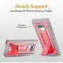 YOUMAKER Kickstand Case for Galaxy Note 9, Full Body with Built-in Screen Protector Heavy Duty Protection Shockproof Rugged Cover for Samsung Galaxy Note 9 6.4 Inch - Pink