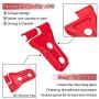 LAIKOU 8PCs Door Hinge Cover Decor Trim Exterior Protection Accessories Fit for 2018-2021 Jeep Wrangler JL JLU & Gladiator JT (Red)