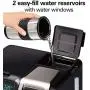 Hamilton Beach FlexBrew Thermal Coffee Maker, Single Serve & Full Pot, Compatible with K-Cup Pods or Grounds, Programmable, Black and Stainless (49966) Hamilton Beach FlexBrew Thermal Coffee Maker, Single Serve & Full Pot, Compatible with K-Cup Pods or Grounds, Programmable, Black and Stainless (49966)