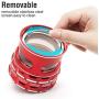 Fengli High-end 2.5 Inch 5 Part Metal Herb Grinder,Larger Spice Grinder with Perfect Pollen Catcher System,Removable Mess Screen(Easy to Clean)&Pollen Scraper,Red …